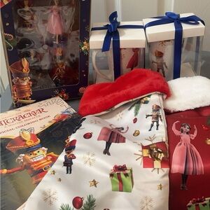 Nutcracker Christmas basket